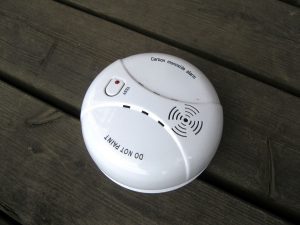 A carbon monoxide detector