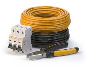 A reel of electrical wire