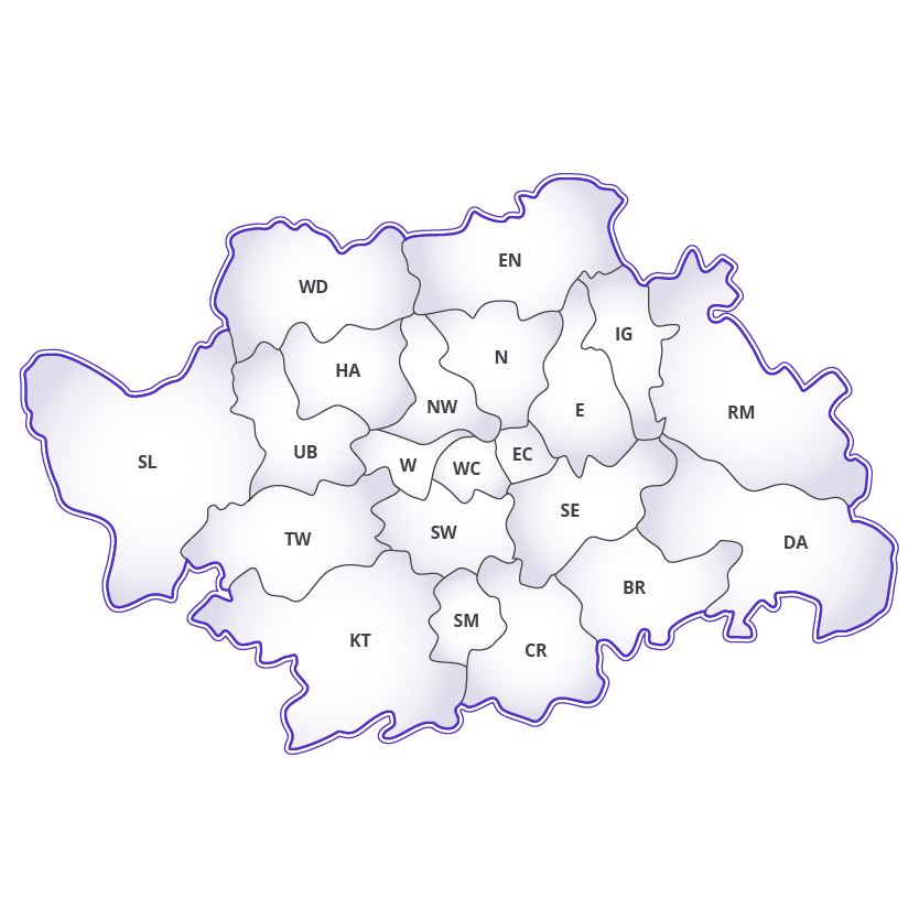 Map of areas covered by Landlord Certificates